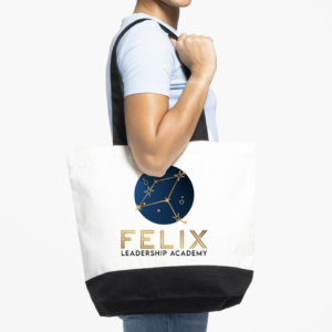Felix Leadership Academy Logo Large Tote Bag